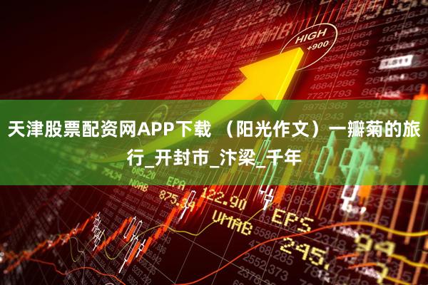 天津股票配资网APP下载 （阳光作文）一瓣菊的旅行_开封市_汴梁_千年