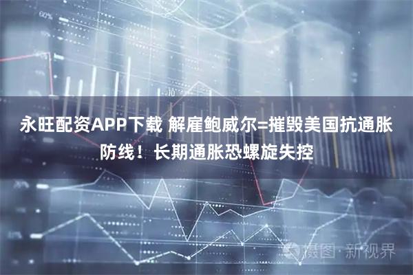 永旺配资APP下载 解雇鲍威尔=摧毁美国抗通胀防线！长期通胀恐螺旋失控