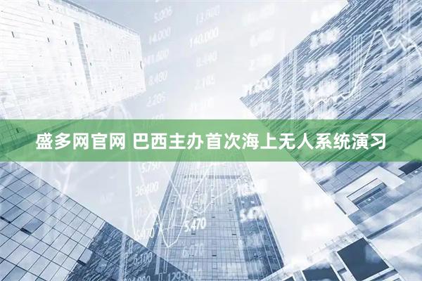 盛多网官网 巴西主办首次海上无人系统演习